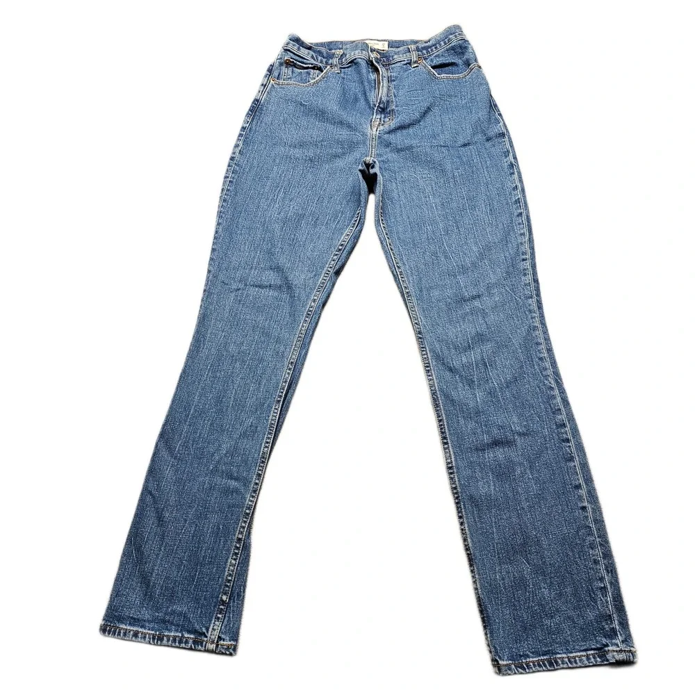 Abercrombie & Fitch Jeans Womens 29/8 The Slim Straight Blue Ultra High Rise EUC